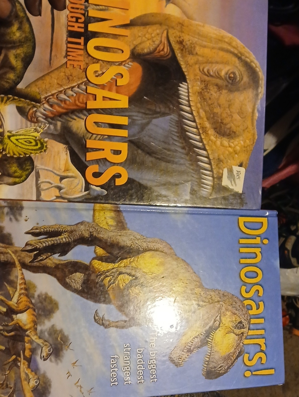 Lot of 2 Kids Dinosaur Costume - Blue and Yellow T-Rex Outfit